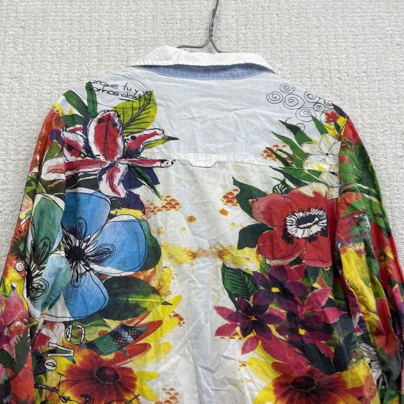 Desigual Colorful Floral Button-Down Shirt - Picture 15 of 15